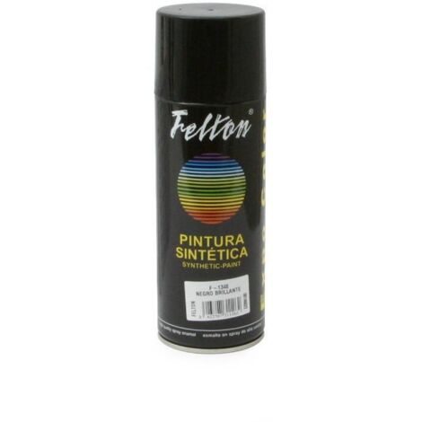 FELTON spray pintura negro brillante 400ml , El
