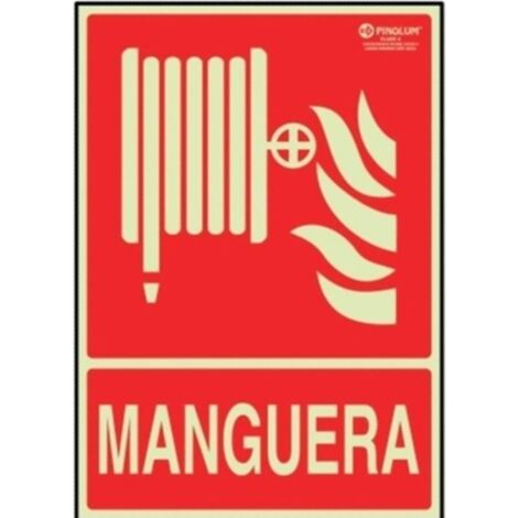 SEÑAL 7004 PLÁSTICO 297x210 "MANGUERA" LUM MANGUERA (ABAJO) (1/2)