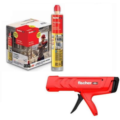FISCHER pack 12unds fischer p plus 300 t 300ml + pistola de regalo