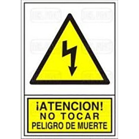 señal 314 plast.295x210''pel.muerte elec'' ­atencionno tocar peligro muerte(elect) (1/2)