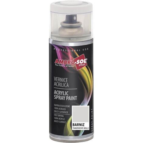 AMBROSOL spray acrilic transparente mate 400ml , El SPRAY ACRILIC TRANSPARENTE MATE 400ml de Ambro-sol es una pintura acrílica de alta calidad, ideal para da