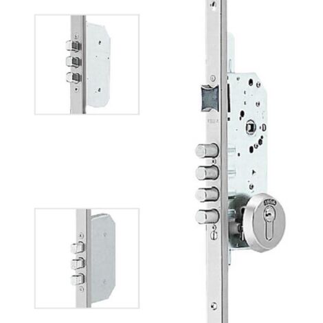 CERRADURA SEGURIDAD BULONES TESA 3P T2B354567LC CERR-45mm,PINTADA CROMO,ESC/ABIERTO,BOMB.35-35N