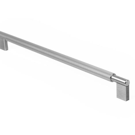 TIRADOR ALUMINIO MODELO ARPA ACABADOS EFECTO INOX, LATON CEPILLADO, NEGRO CEPILLADO