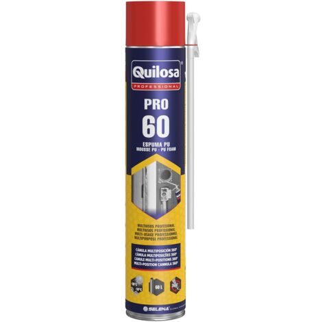 QUILOSA espuma pu a/rend pro-60 canula 750ml , 0UNIDADES , QUILOSA espuma pu a/rend pro-60 canula 750ml , 0UNIDADES