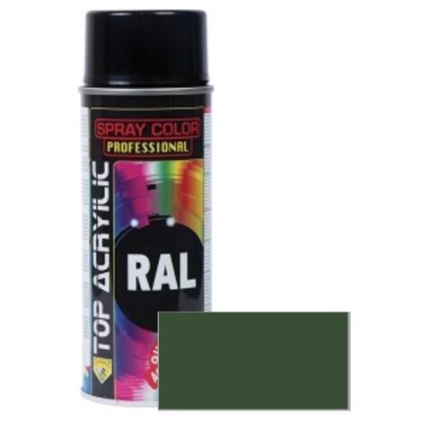TOP ACRYLIC spray acrilico mate verde militar ral-6003 400ml