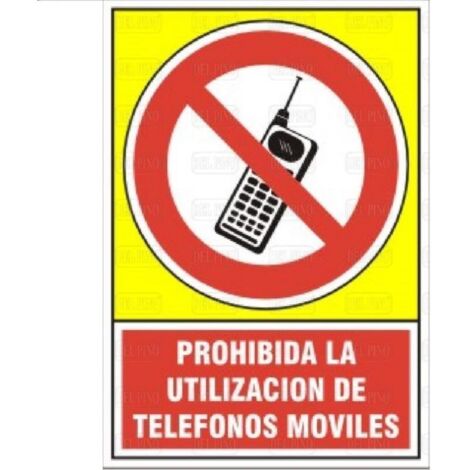 señal 542 plast.295x210''prohib.telefono'' prohibida la utilizacion de telefonos moviles (1/2)