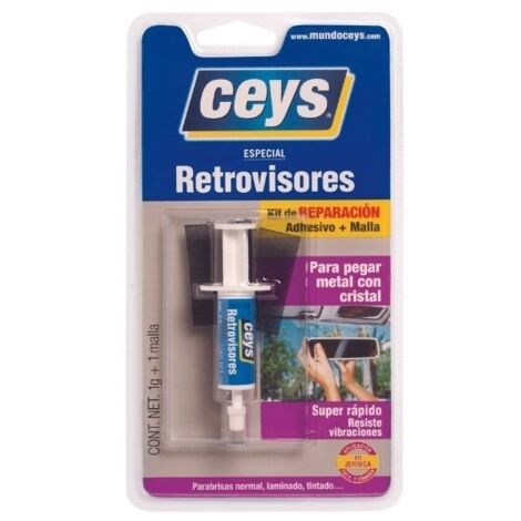 CEYS RETROVISORES KIT ADHESIVO EN JERINGA 1 GR+MALLA BL.=501020 (1/4)