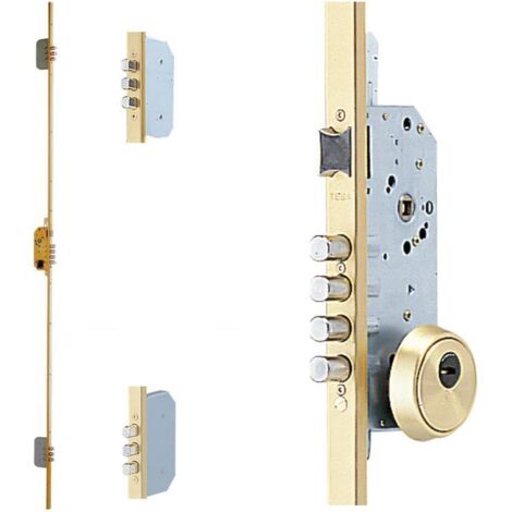 cerradura seguridad bulones tesa 3p t2b354566le cerr-45mm,dorada,esc/abierto,bomb.30-30l