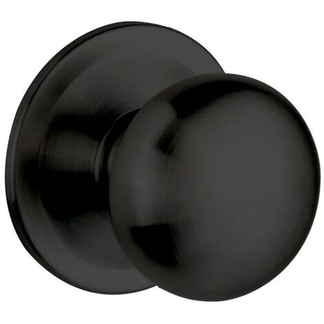 POMO PUERTA CHATO OPACIO d67 NEGRO MATE BASE DIAMETRO 85mm. (1/3)
