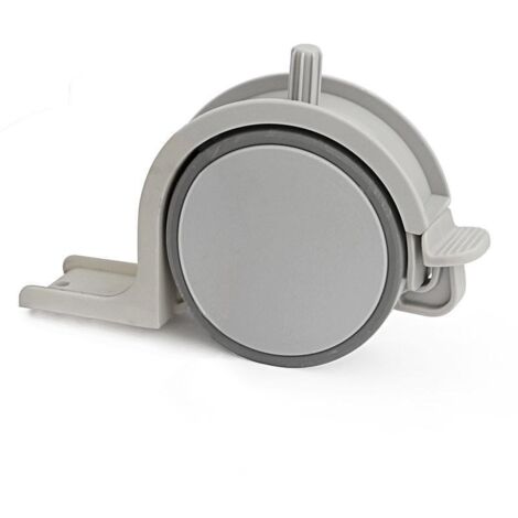 rueda nido toscana gris sp40 con freno para embutir. con freno.