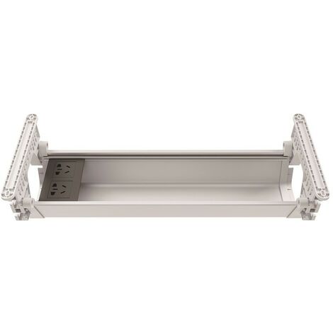pasacable multifuncional kenda l550 blan para sujecion bajo la tapa de la mesa. (1/2)