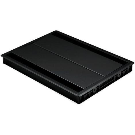 HERRAJES ALK pasacable con tapa amortiguada acabado negro , 0UNIDADES (1/3)
