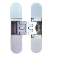 bisagra invisible kubica k2700 cromo satinado 60kgs/3b. 120x76mm. valida p/panelar puerta y pared.