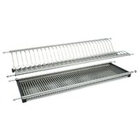 HERRAJES ALK escurreplatos/vasos eco eire m1000 inoxidable , Pivote de encaje al mueble de 10mm., con muelleIncluye bandeja recogeagua0Pivote de encaje al mueble de