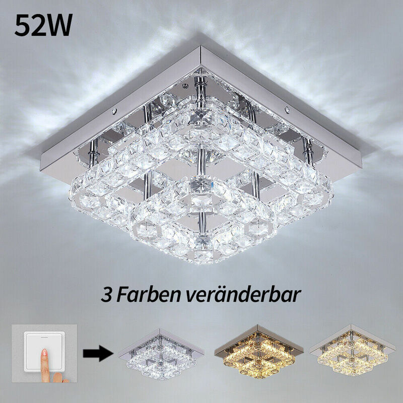 Lustre en cristal Delaveek - Plafonnier LED moderne G9 6 lumières