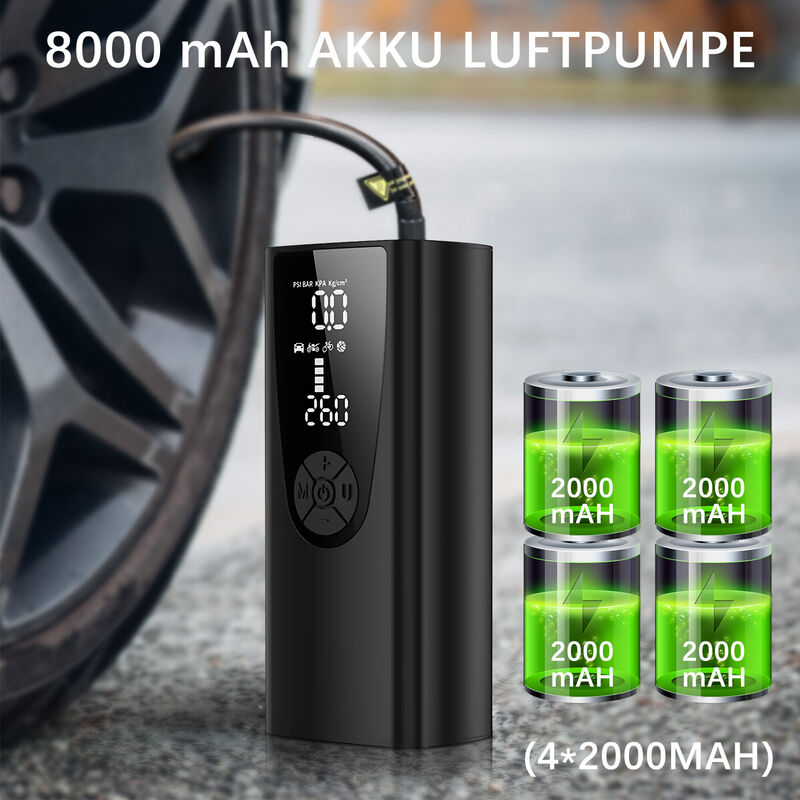 Mini pompe à Air électrique pour voiture, 8000mAh, psi, gonfleur