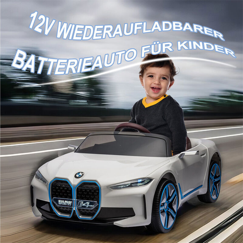 Voiture électrique pour Enfants 12V Mercedes Benz AMG avec Télécommande 2,4G,  Véhicules électriques 2 portes avec MP3, Klaxon, Feux LED et ceinture de  sécurité pour Enfants à Partir de 3 ans,Blanc 
