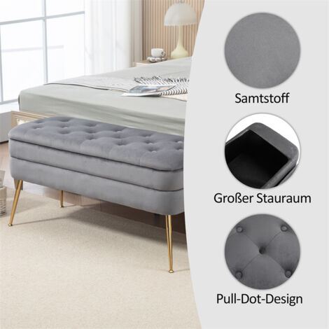 Banc Rembourré Lin 120x44x45,5 Cm, Siège D'appoint Moderne Pour Chambre Ou Coiffeuse Acier Gris Clair Support 200 Kg 98146197 Banc Rembourré Lin 120x44x45,5 Cm, Siège D'appoint Moderne Pour Chambre Ou Coiffeuse Acier Gris Clair Support 200 Kg 98146197
