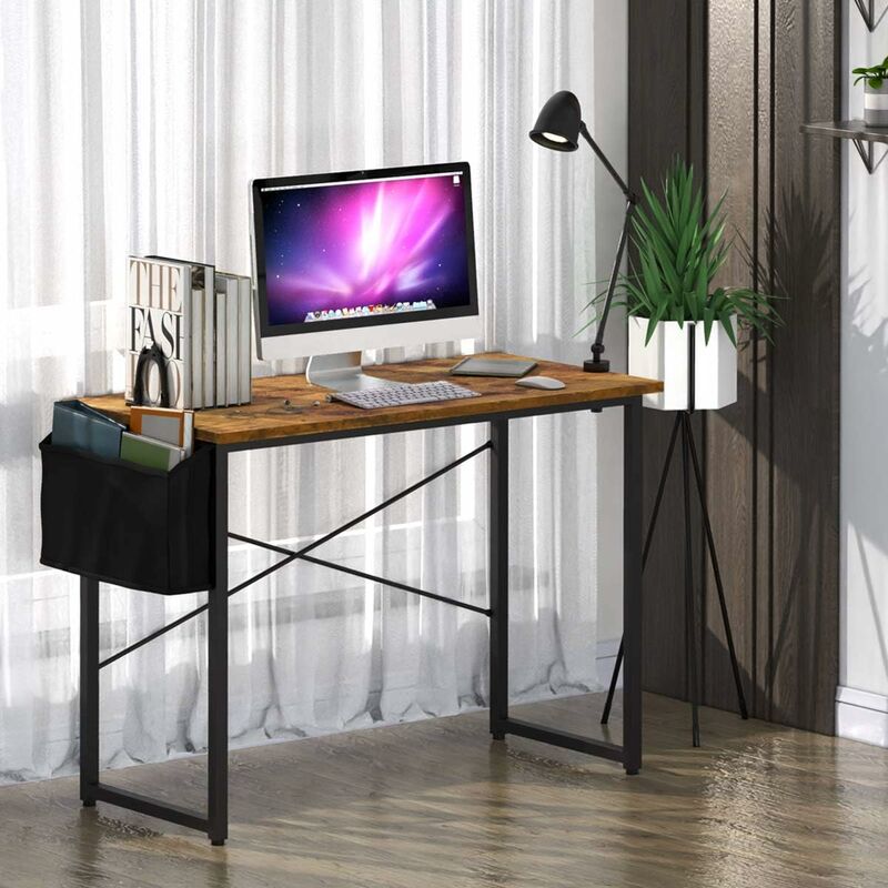 Table de jeu d'angle Simple, bureau d'ordinateur, pour chambre à coucher,  bureau d'écriture, en forme de L, Double Table d'ordinateur