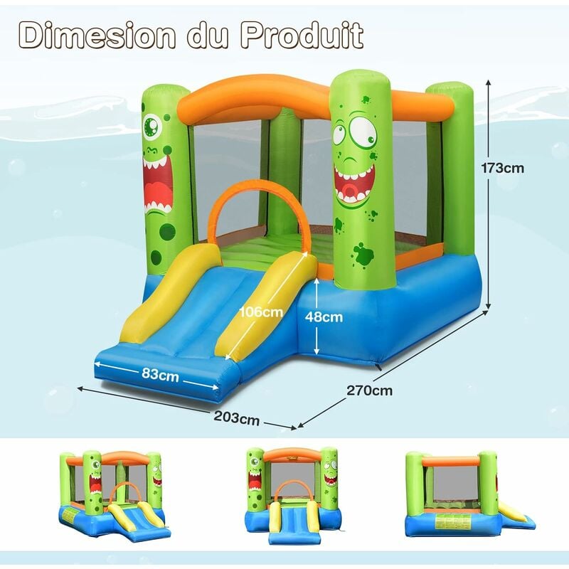 Tapis de jeu aquatique Incl. Marteau et pompe gonflables - Gym