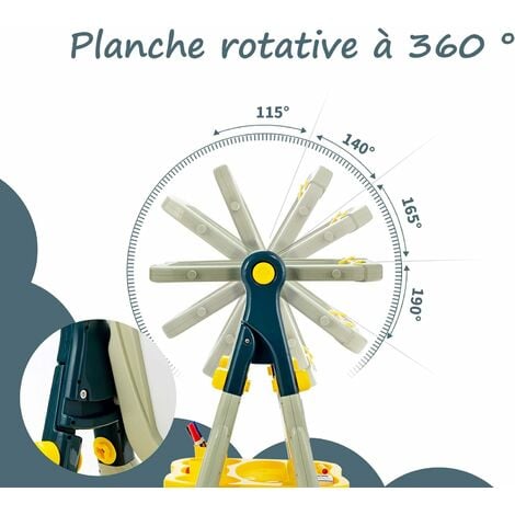 1 planche à dessin magnétique double face détachable avec support