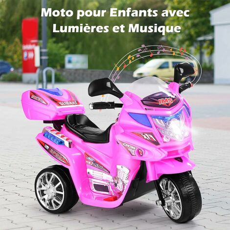 GOPLUS Moto Électrique Enfant - Batterie 12V - 2 Roues Auxiliaires - Rouge  - Cdiscount Jeux - Jouets