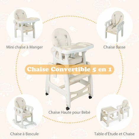 Chaise Haute Bébé 3 fonction table