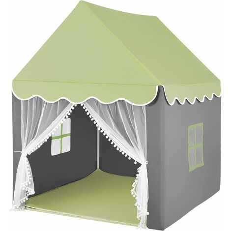 DREAMADE Tente de Jeux Enfant, Cabane Enfant, Tente de Maison de Jeux  Intérieure/Extérieure avec Tapis