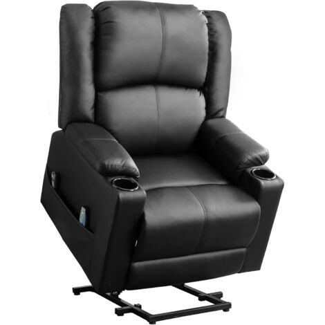 Fauteuil à Bascule En Peluche Douce - Charge Max 150 Kg - Cadre Métal/bois - Pour Intérieur Et Jardin