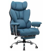 Chaise Gaming Massage En Cuir PU - Dossier Inclinable 90-125°, Repose-pieds, Support 125kg, Ergonomique Pour Bureau Et Jeu