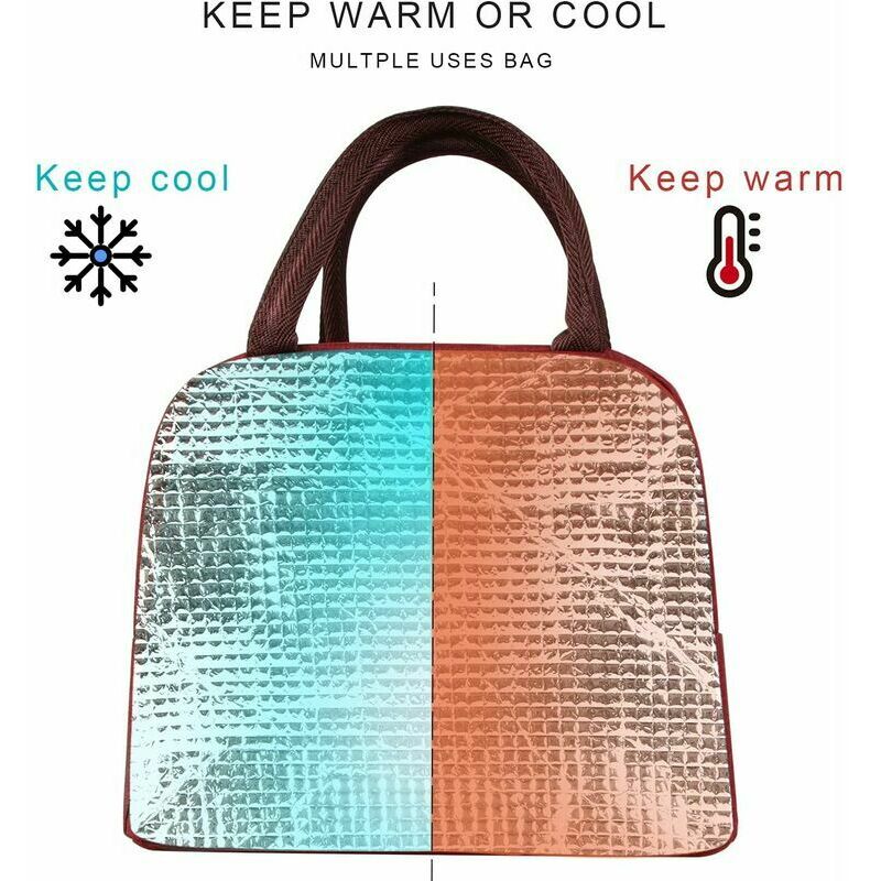 Lmytdo Sac à Déjeuner Pour Homme, Boîte à Déjeuner Isotherme De 3,6 L, Grande Ouverture, étanche, étanche, étanche, Sac à Déjeuner Thermique Avec Poignée Pour Adultes, Enfants, école, Pique-nique