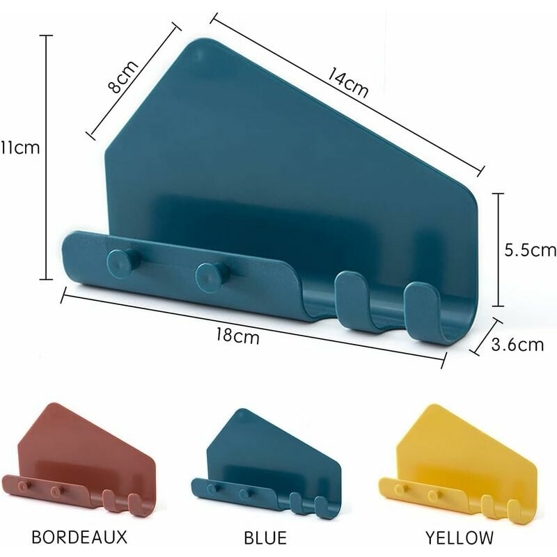 Operitacx 6pièces Support Téléphone Mural Adhésif Avec Trou De Passage