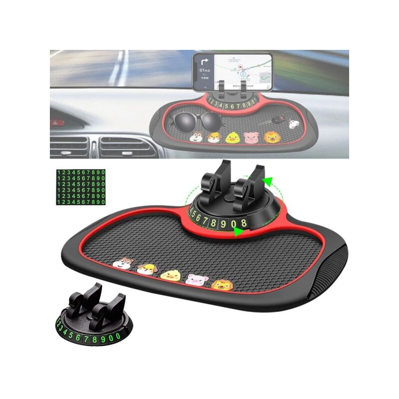 Bootoow 2Pcs Tapis Antidérapant Pour Tableau De Bord