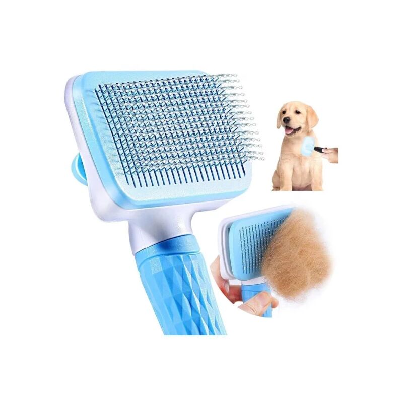 Brosse double S poils durs et picots chien – Flamingo