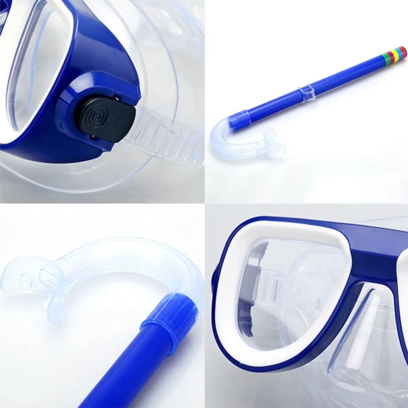 Masque De Plongée Pour Enfants Et Adultes - Panoramique 180°, Anti-buée, Anti-fuite - Verre Trempé, Réglage Facile - À Partir De 3 Ans