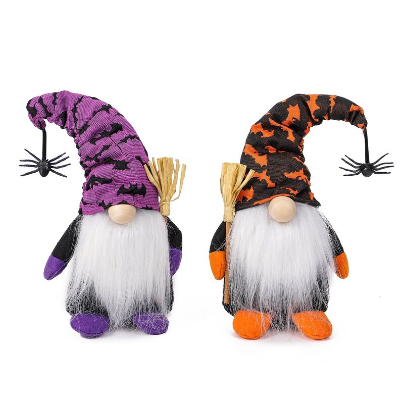 1 pièce Halloween Violet Visage Poupée Naine Ornement Pour Fête Jardin  Décoration Avec Araignée & Chauve Souris Éléments ; Toile D'araignée Chapeau  Poupée , Poupée Naine Décoration Pour Halloween Domicile & Chambre