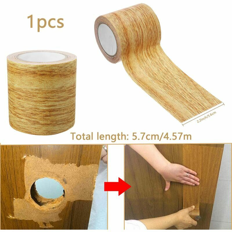 PATIKIL Ruban Bois 5.7 Cm X 4.57 M, Ruban Autoadhésif Texture