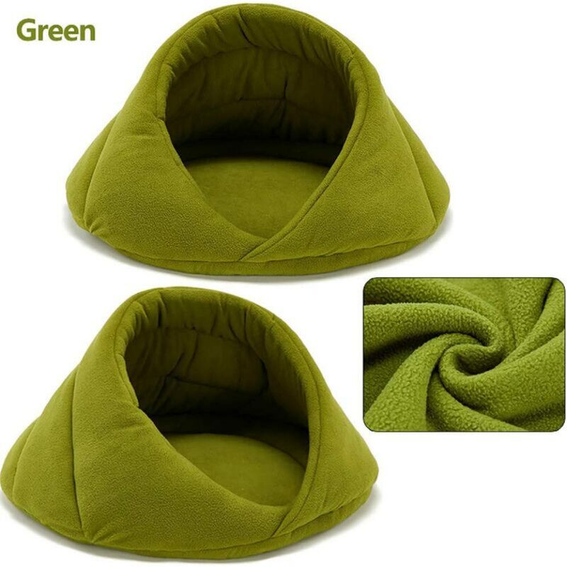 Sac De Couchage Doux Et Chaud Pour Animaux De Compagnie Lit Pour Chien Avec Housse Attachée