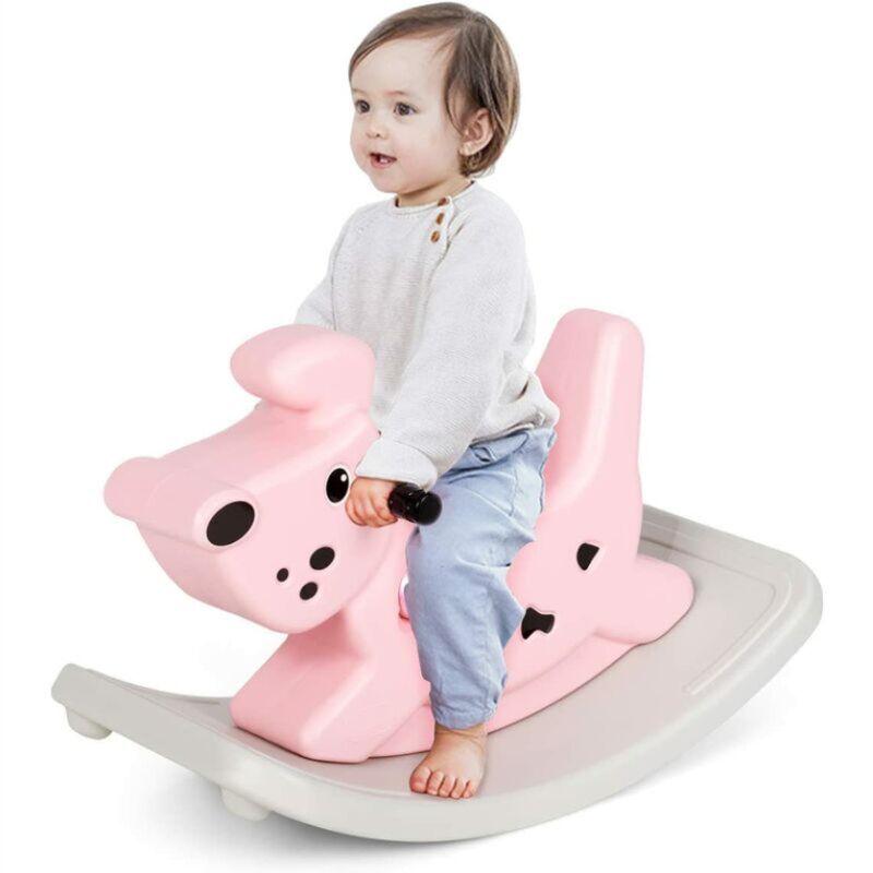 Laisse De Cheval Jubi® - Enfant - Rose - Réglable - 2 M - Sac De Rangement - Pour Jouet Ou Vrai Cheval