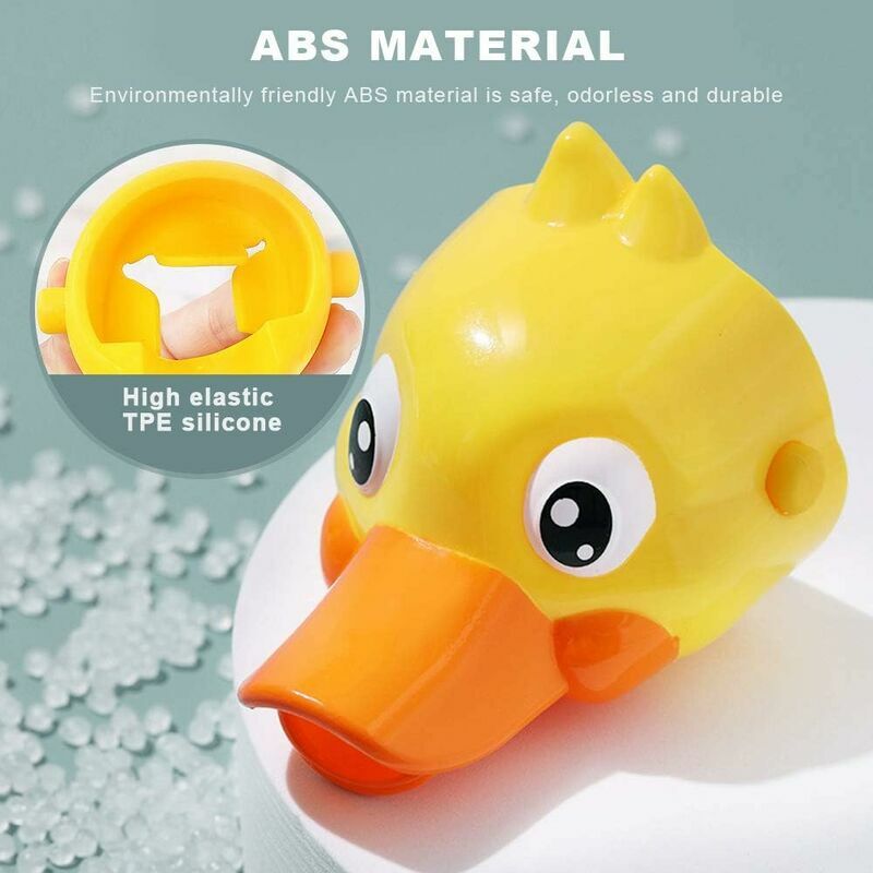2 Rallonges De Robinet Amusantes (éléphant + Canard) Pour Enfants - Aide Au Lavage Des Mains - Sans BPA, Adaptables