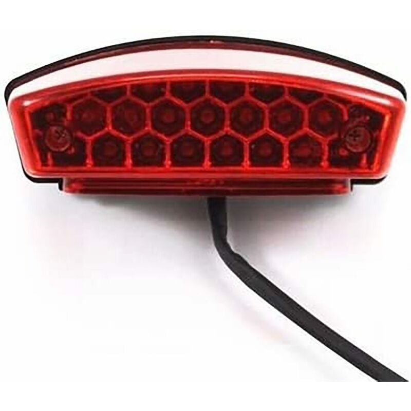 1pcs (Lentille rouge) Feu arrière de moto Harley Feu stop intégré Feu  clignotant avec support de