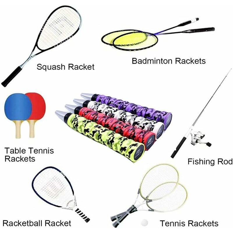 Bande antidérapante pour raquette de tennis raquette de badminton