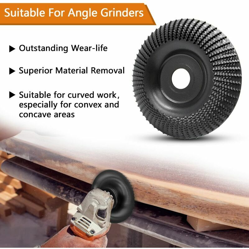 Lot De 3 Disques Abrasifs Pour Meuleuse D'Angle 125 Mm – Disque à Râper Bois Avec Adaptateur 16 Mm – Ponçage, Sculpture & Ébavurage