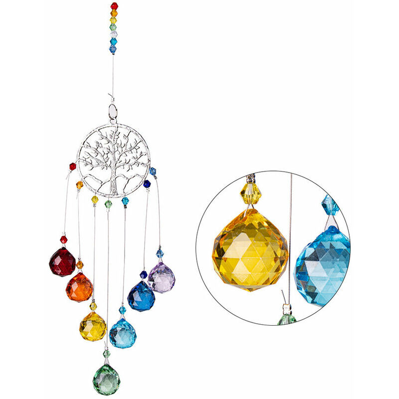 Attrape-Soleil,icyant Attrape-rêves En Cristal Suspendus De Prisme De - 4