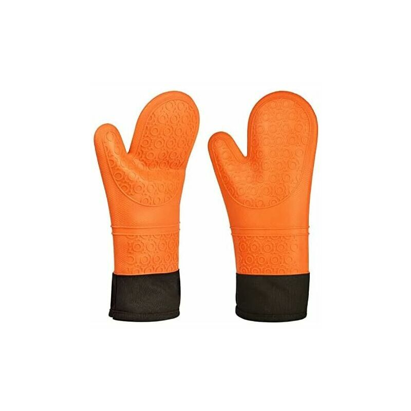 Gants De Four En Silicone Résistants à 230°C - Lot De 2 Avec Tapis Isolants