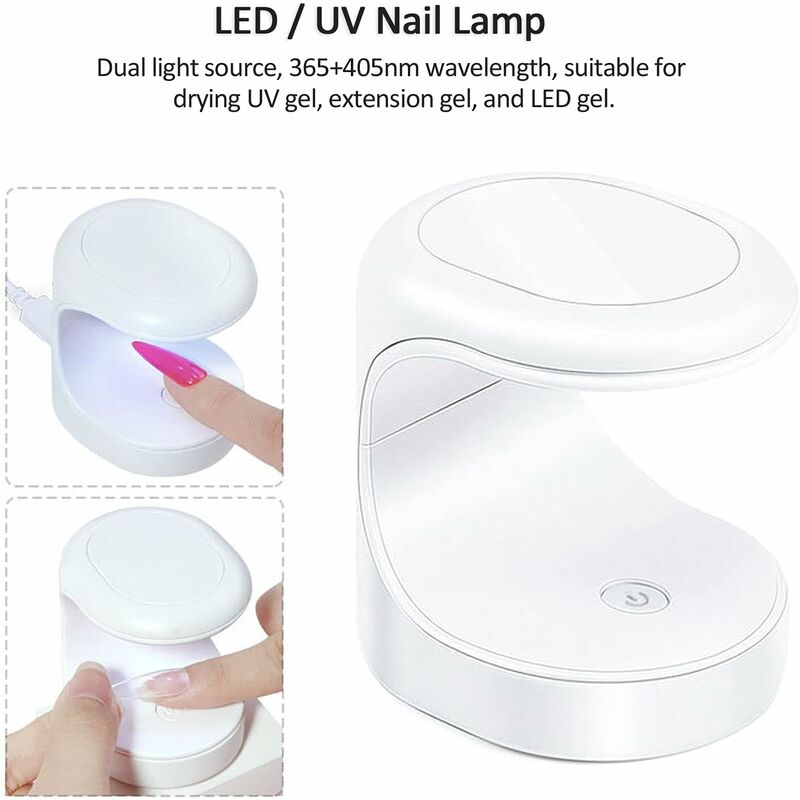 USB Lampe - Lampe UV Portable pliable à colle pour ongles, outil
