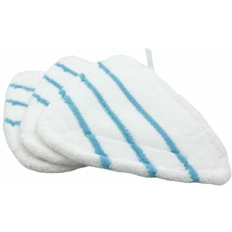 Housses En Microfibre Balai Vapeur Steam Accessoire Chiffons Universel Triangle Lavable Pour Nettoyeur Vapeur Hot Spray, Blanc Microfibre Steam Mop Pads Lavables En Machine(lot De 3