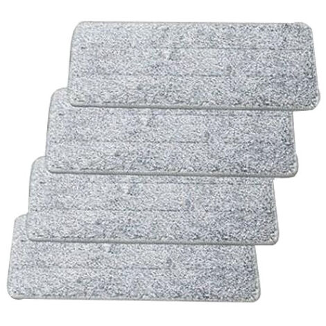 4pcs chiffons de vadrouille auto-adhésifs, chiffons de remplacement de vadrouille, chiffons de vadrouille paresseux absorbants ménagers lavables à la main(3210.5) (1/5)