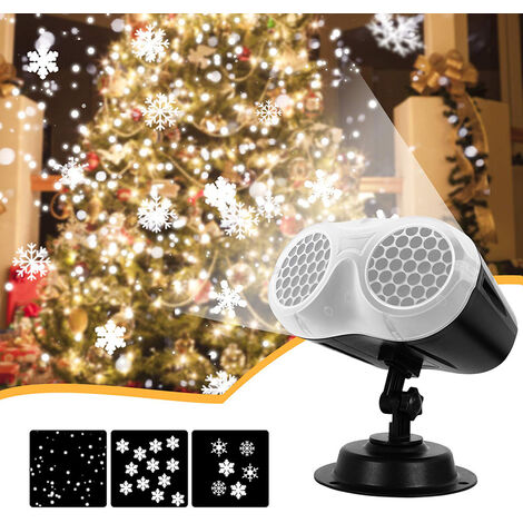 Projecteur Noel Exterieur, LED Binoculaire Projecteur Snowfall Avec  Télécommande, Lumière d'effet de Neige Décoration Flocon de Neige Lumières  LED Projecteur pour Noël, Halloween, Fêtes (L) : : Luminaires et  Éclairage