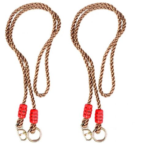 Corde de balançoire en nylon réglable, corde de mousqueton de balançoire en corde d'arbre pour enfants utilisée pour les balançoires, les hamacs, les sièges suspendus, le camping (1/5)